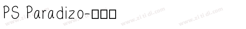 PS Paradizo字体转换